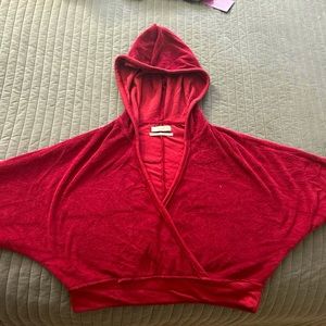 Terry Cloth Red Sweater